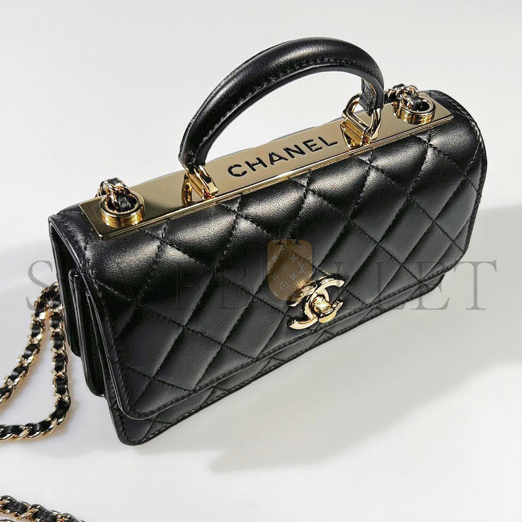 Ch*el master accordion chain bag (22*19*5.5cm)